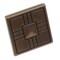Gliderite Hardware 1-1/4 in. Antique Brass Square Cabinet Knob, 5PK 82929-AB-5 - alternate 2